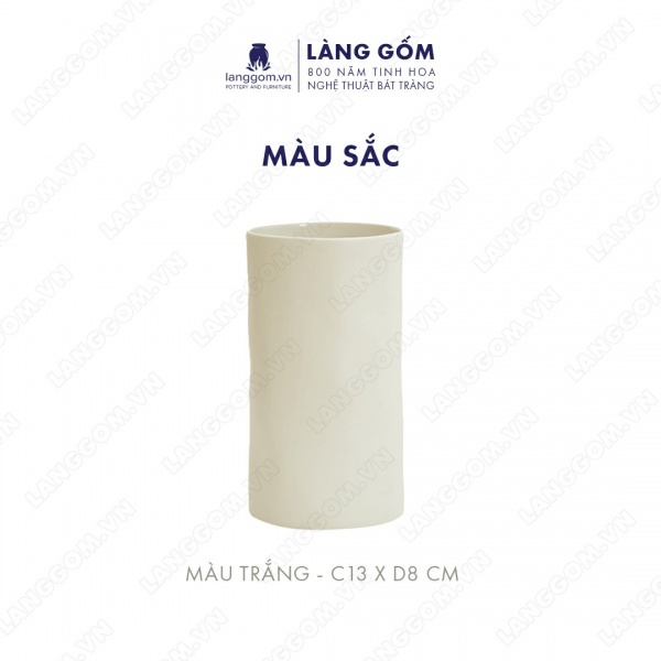 Lọ hoa Men mát giả nặn