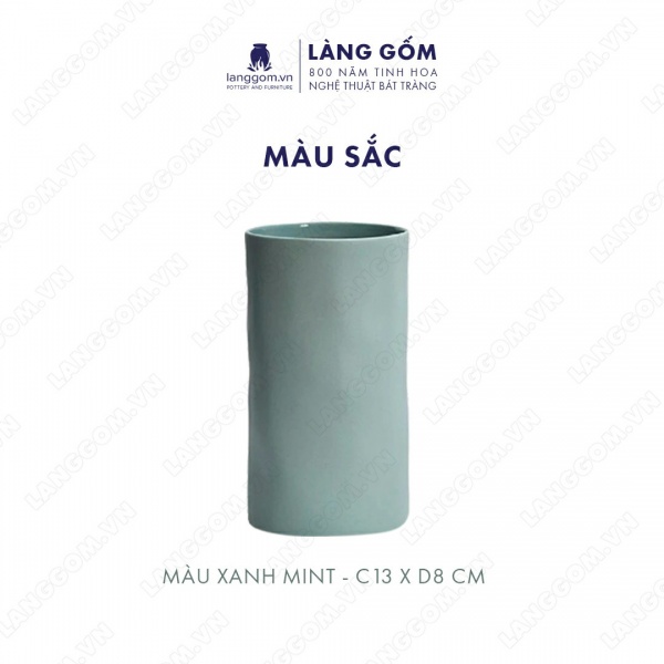 Lọ hoa Men mát giả nặn