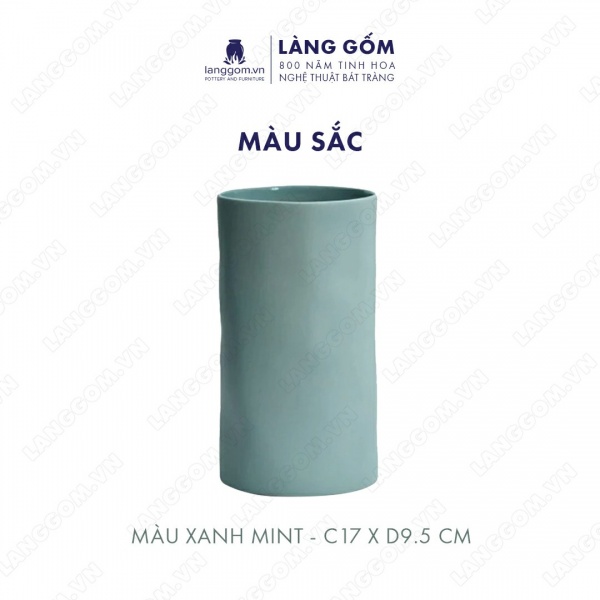 Lọ hoa Men mát giả nặn