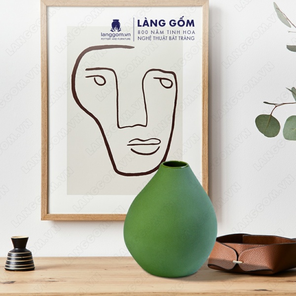 Lọ hoa Men mát kiểu túm miệng