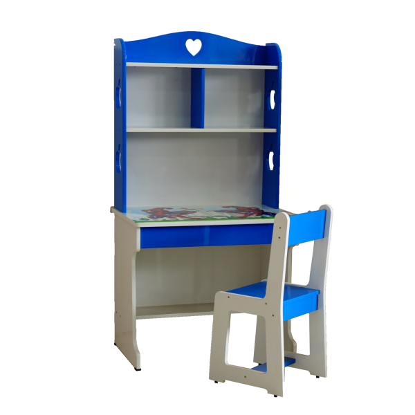 Bàn học sinh kệ màu (SG) - Mẫu giáo 80 cm